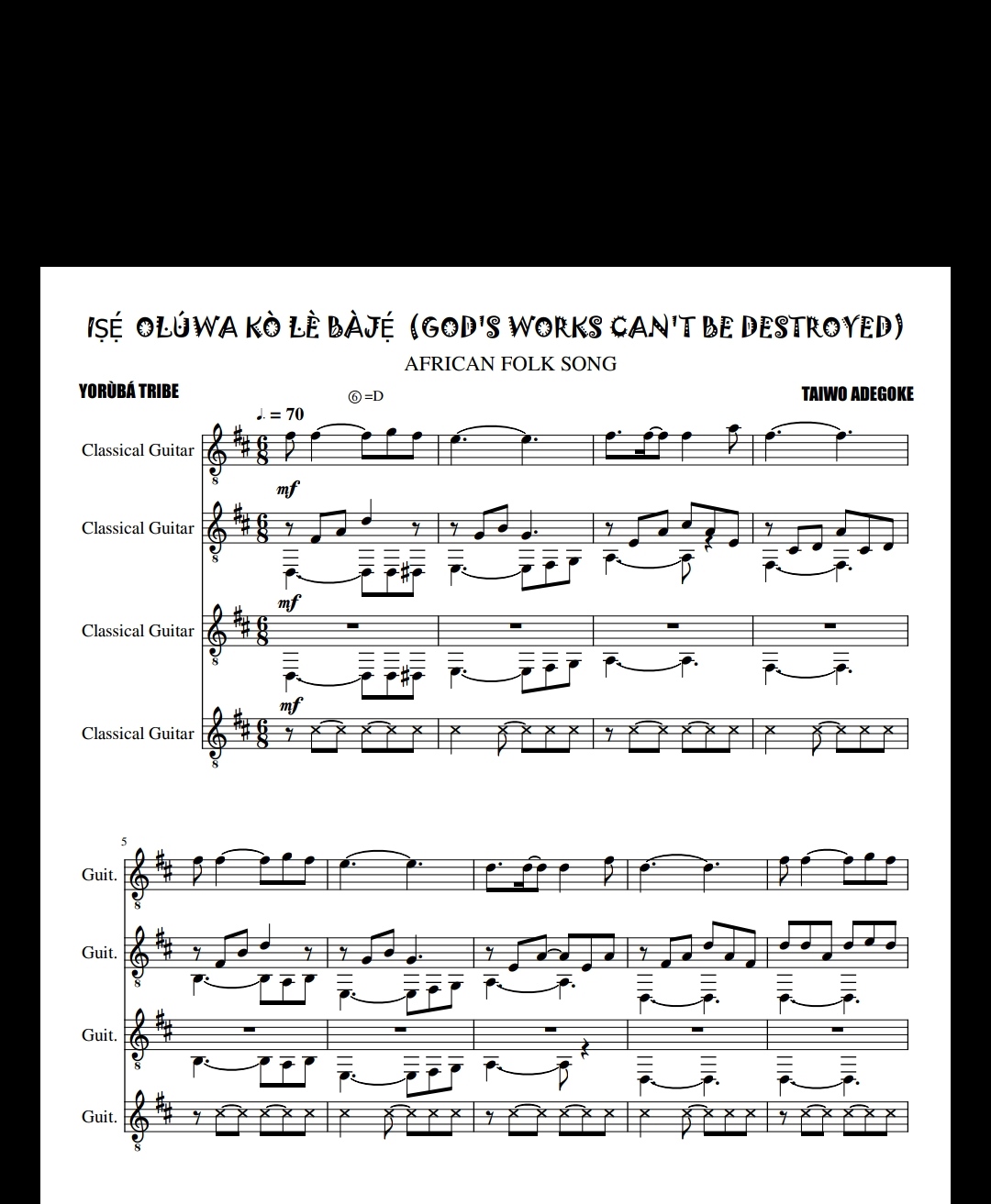 IṢÉ OLÚWA KÒ LÈ BÀJẸ́ (GOD'S WORKS CAN'T BE DESTROYED) - Image 2