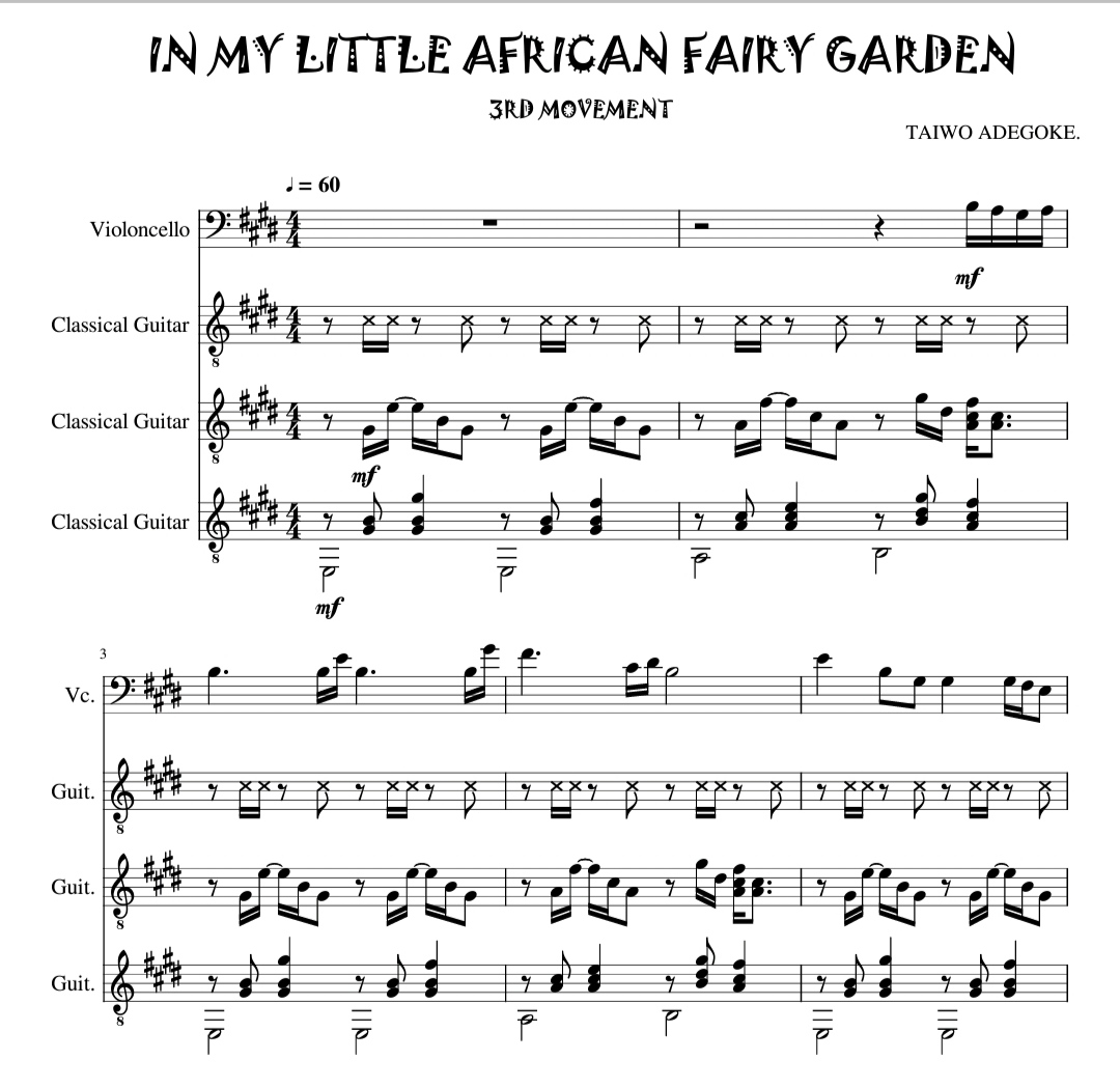 IN MY LITTLE AFRICAN FAIRY GARDEN SUITE (3RD MOVEMENT) - Image 2