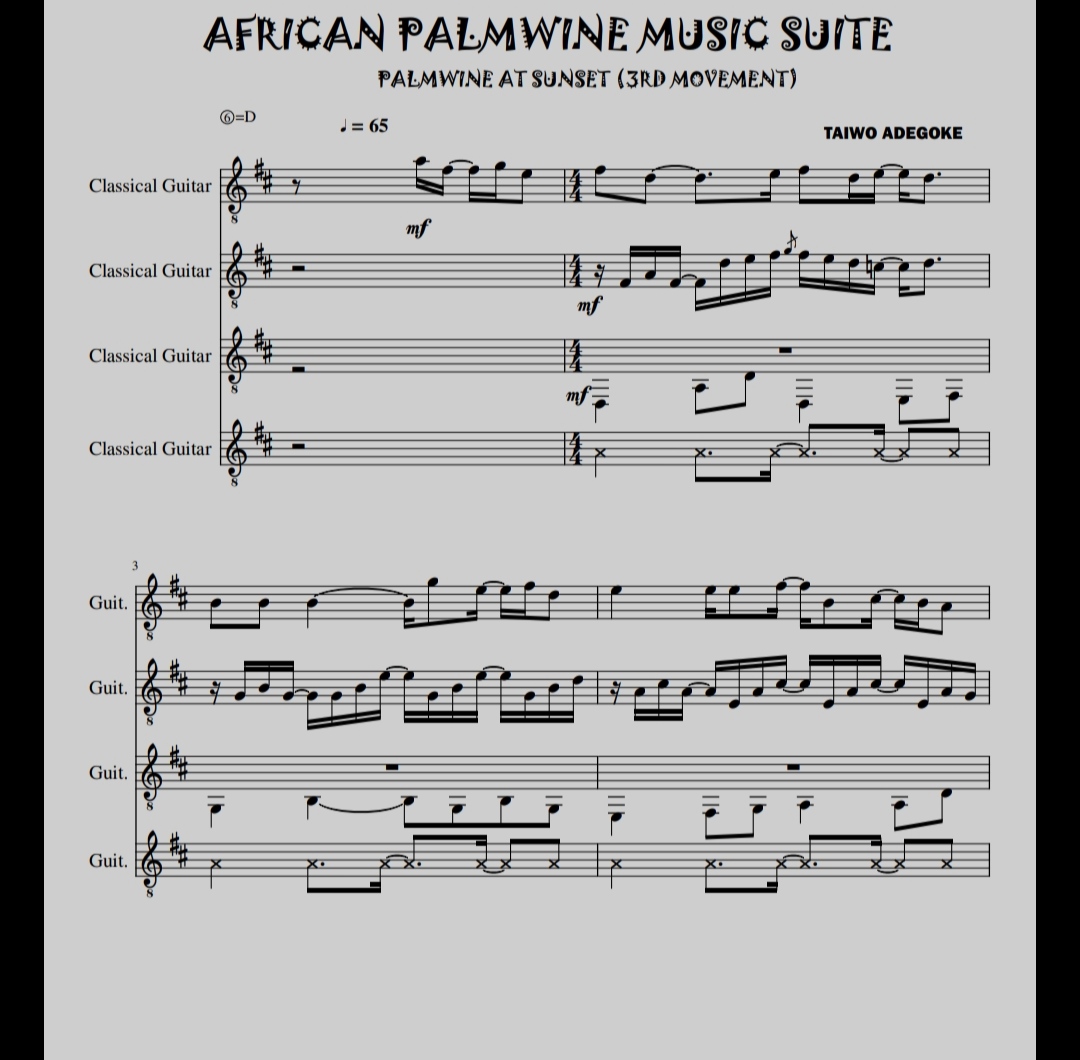 AFRICAN PALMWINE MUSIC SUITE (3RD MOVEMENT) - Image 2